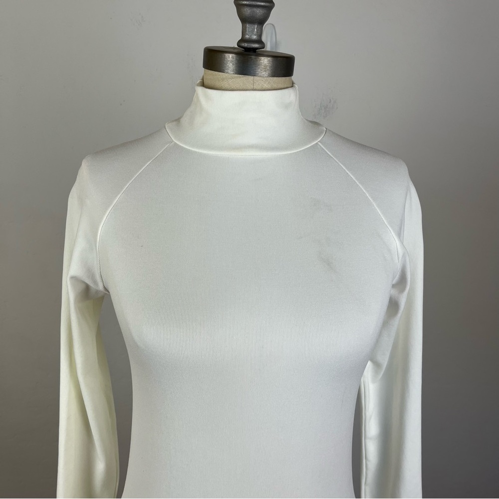 Free People White Mock Neck Open Back Top - Picture 3 of 8